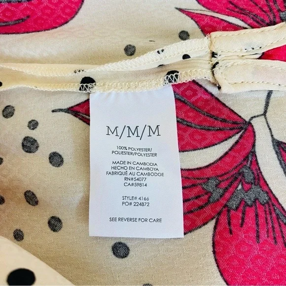 CAbi Pink Floral Boxy Top Size M - Picture 8 of 8